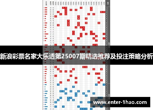 新浪彩票名家大乐透第25007期精选推荐及投注策略分析